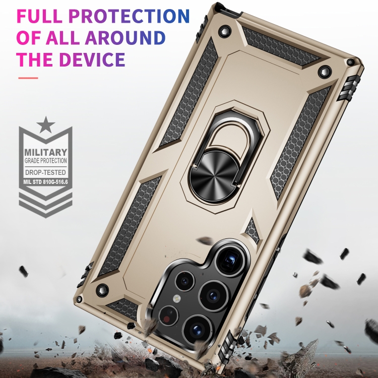 For Samsung Galaxy S24 Ultra 5G Shockproof TPU + PC Phone Case(Gold) For Samsung Galaxy S24 Ultra 5G Shockproof TPU + PC Phone Case(Gold)