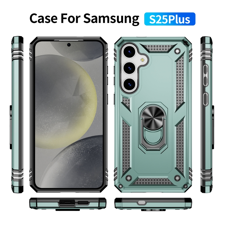For Samsung Galaxy S25+ 5G Shockproof TPU + PC Phone Case(Dark Green) For Samsung Galaxy S25+ 5G Shockproof TPU + PC Phone Case(Dark Green)