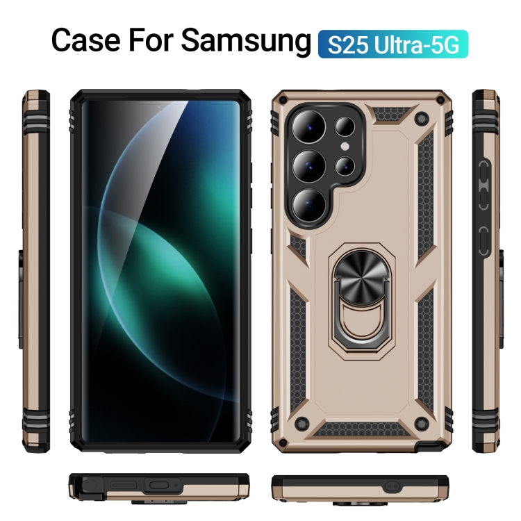 Samsung Galaxy S25 Ultra 5G 用 耐衝撃 TPU + PC 電話ケース