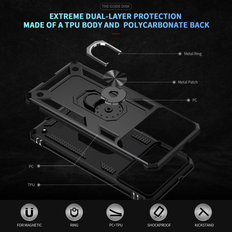 For Samsung Galaxy S26 Edge 5G Shockproof TPU + PC Phone Case(Black)