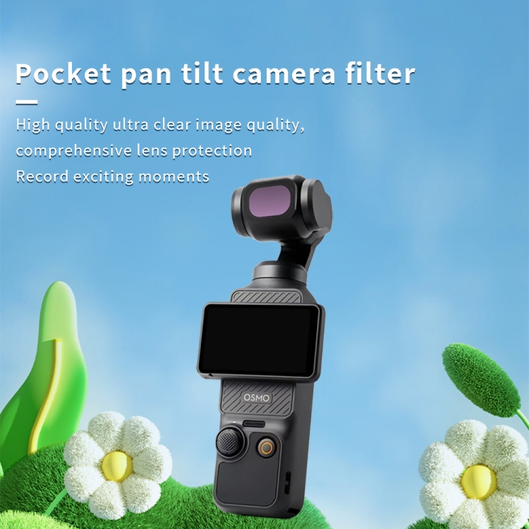 Para filtro de lente de cámara serie DJI OSMO Pocket 3 JSR ZB, Filtro: Dibujo de rayas dorado - B1