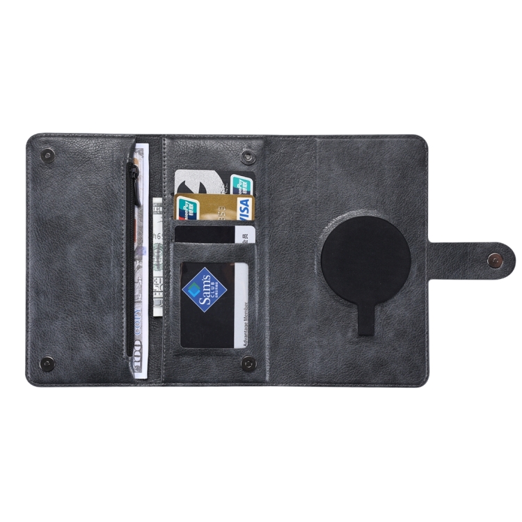 For iPhone 14 Plus ViLi GV Series MagSafe Magnetic Zipper Leather Phone Case(Black) For iPhone 14 Plus ViLi GV Series MagSafe Magnetic Zipper Leather Phone Case(Black)