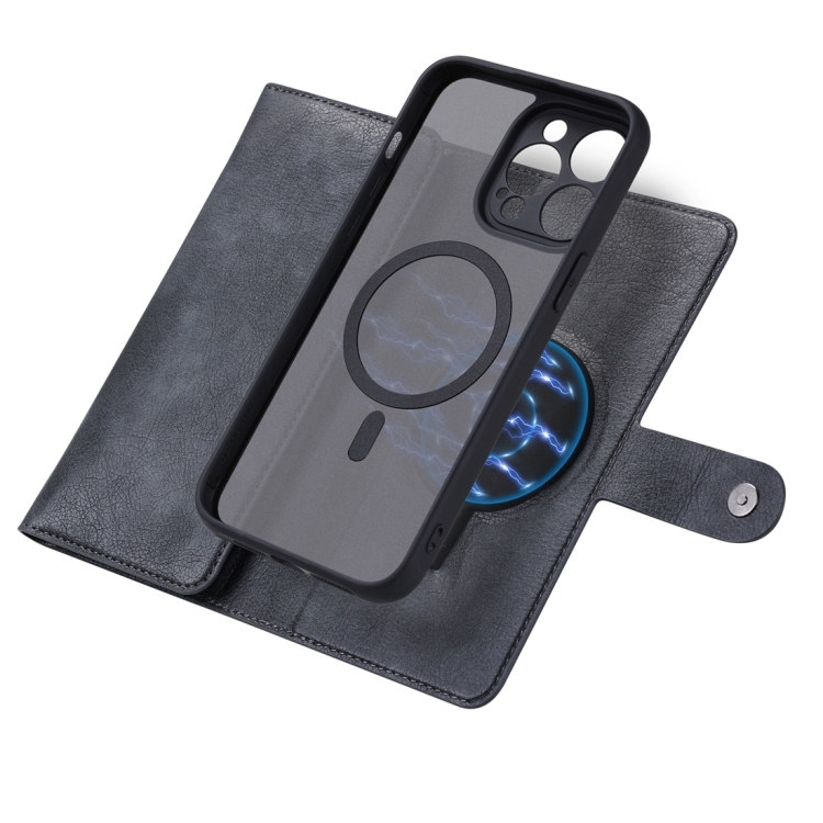For iPhone 14 Plus ViLi GV Series MagSafe Magnetic Zipper Leather Phone Case(Black) For iPhone 14 Plus ViLi GV Series MagSafe Magnetic Zipper Leather Phone Case(Black)