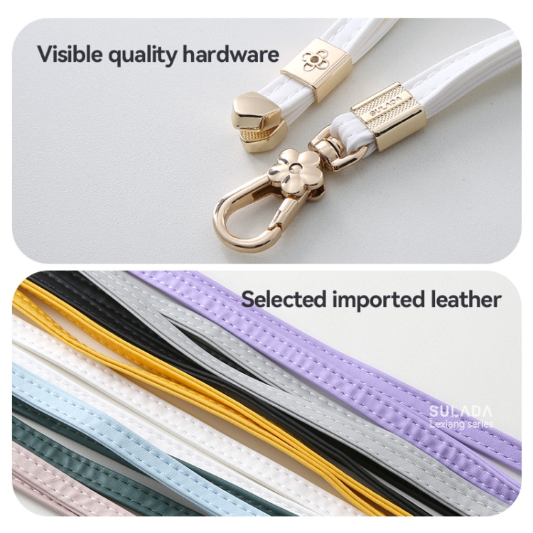 SULADA Multifunctional Universal Mobile Phone Lanyard, Style:Long Style(White)