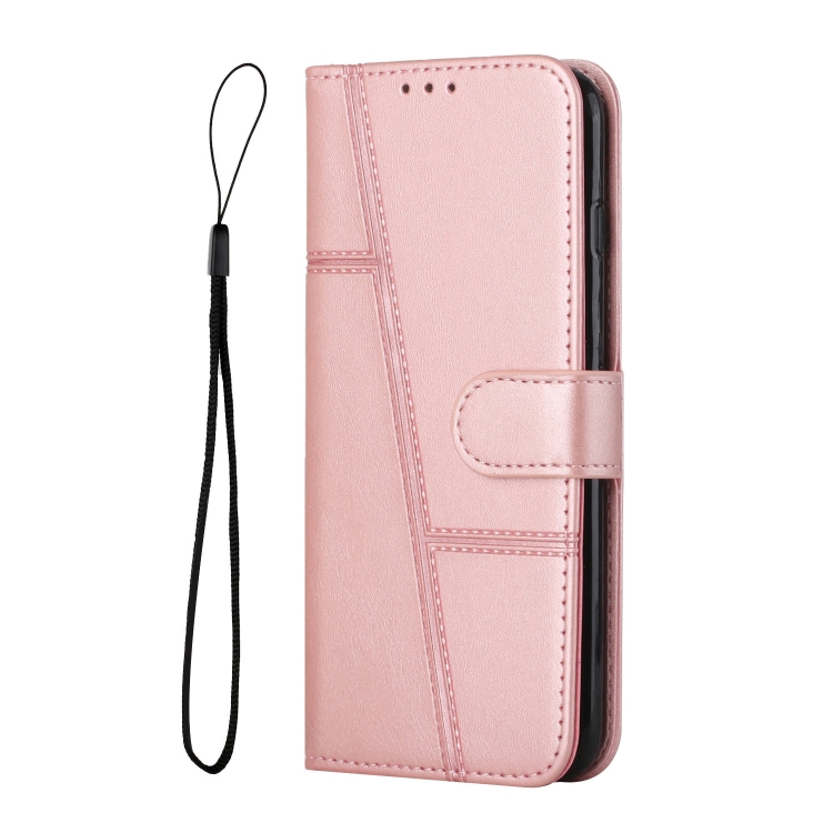 ForSamsung Galaxy S24 Ultra Stitching Calf Texture Buckle Leather Phone Case(Pink) ForSamsung Galaxy S24 Ultra Stitching Calf Texture Buckle Leather Phone Case(Pink)