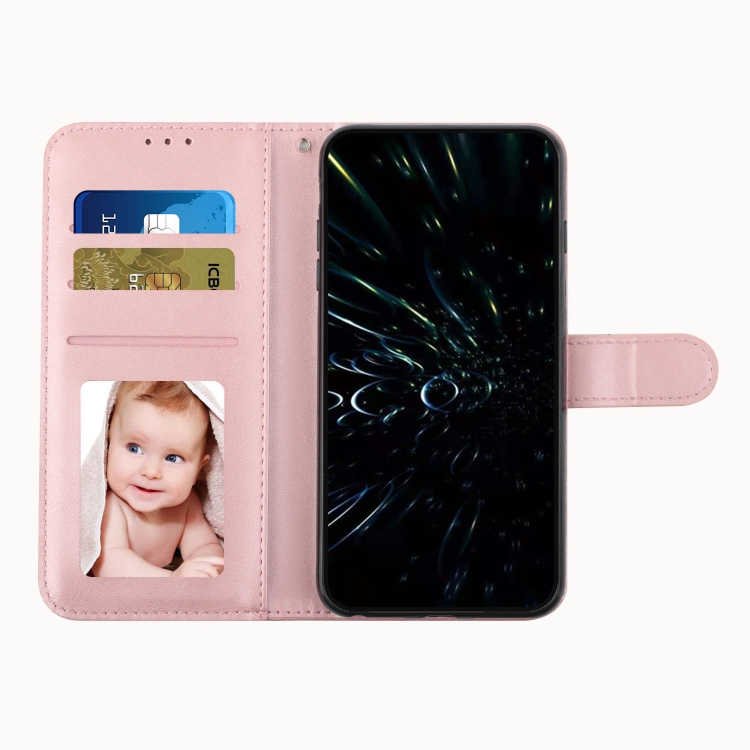 ForSamsung Galaxy S24 Ultra Stitching Calf Texture Buckle Leather Phone Case(Pink) ForSamsung Galaxy S24 Ultra Stitching Calf Texture Buckle Leather Phone Case(Pink)