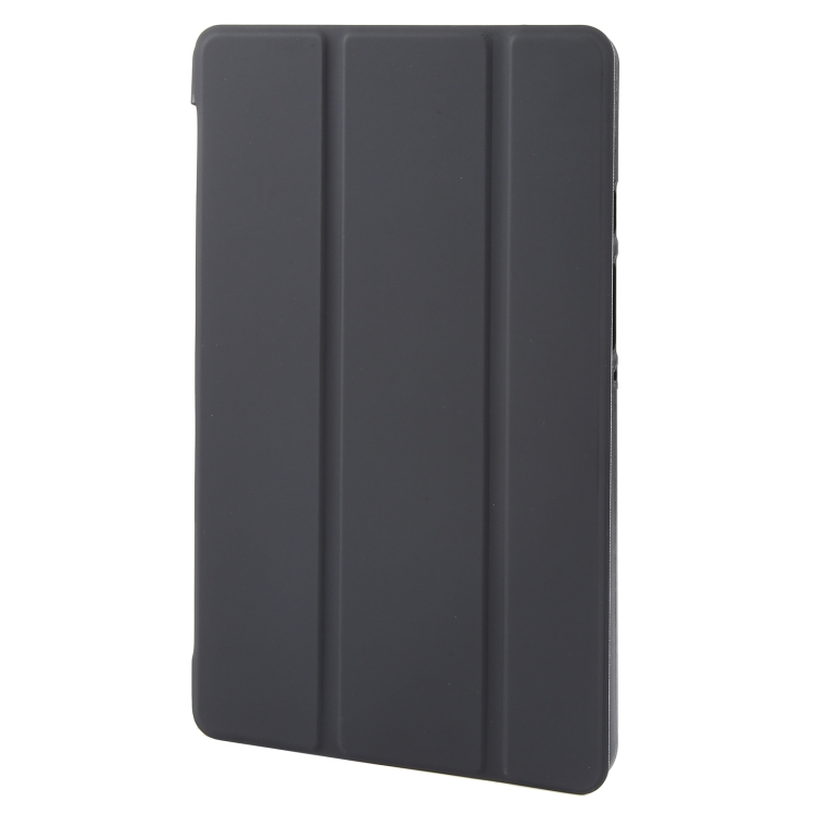 Para Samsung Galaxy Tab A9 Funda para tableta de cuero TPU con tapa horizontal y soporte triple (negro) - 1