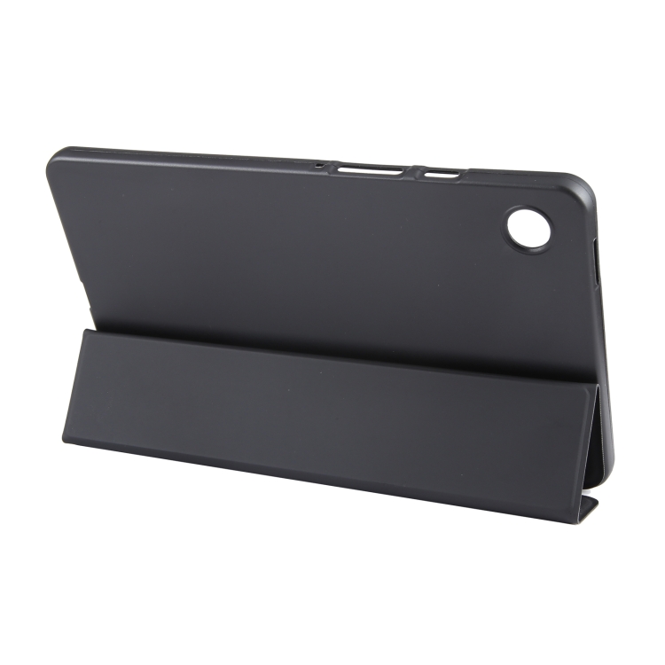 Para Samsung Galaxy Tab A9 Funda para tableta de cuero TPU con tapa horizontal y soporte triple (negro) - 4