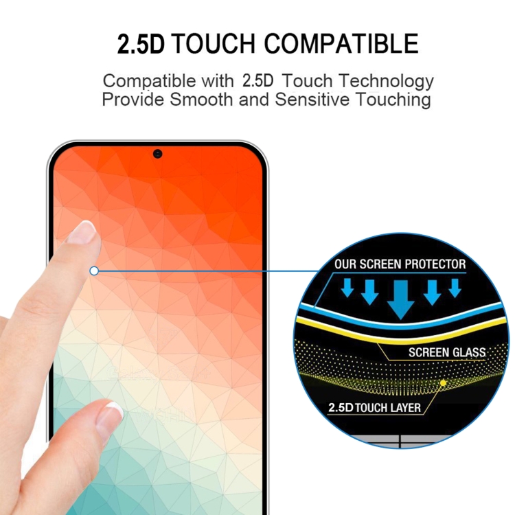 For Samsung Galaxy S24 5G 25pcs Full Glue Screen Tempered Glass Film, Support Fingerprint Unlocking For Samsung Galaxy S24 5G 25pcs Full Glue Screen Tempered Glass Film, Support Fingerprint Unlocking