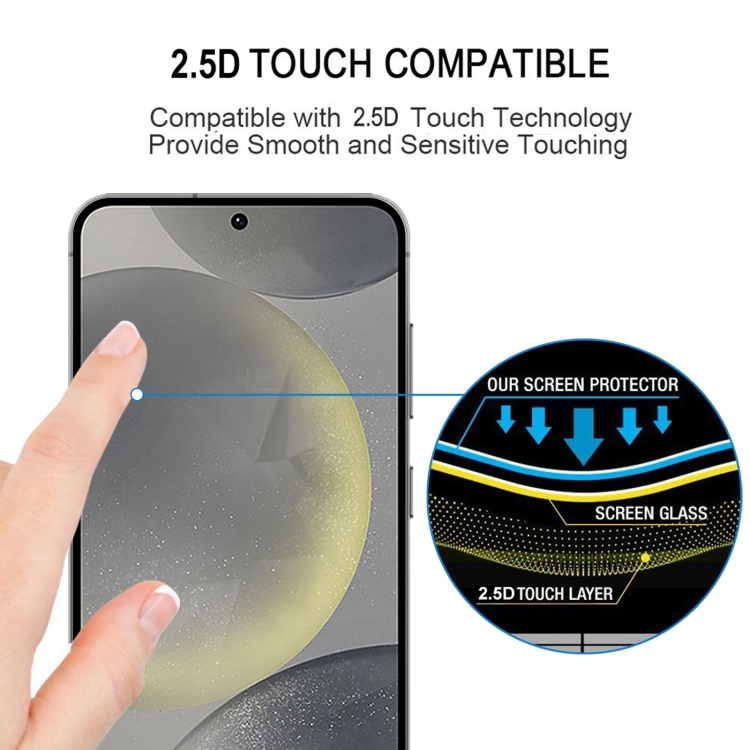 For Samsung Galaxy S25+ 5G 25pcs Full Glue Screen Tempered Glass Film, Support Fingerprint Unlocking For Samsung Galaxy S25+ 5G 25pcs Full Glue Screen Tempered Glass Film, Support Fingerprint Unlocking