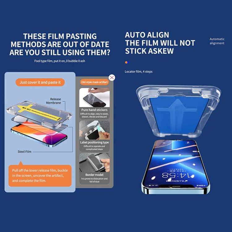 For iPhone 14 Pro Max 25pcs Anti-peeping Fast Attach Dust-proof Anti-static Tempered Glass Film For iPhone 14 Pro Max 25pcs Anti-peeping Fast Attach Dust-proof Anti-static Tempered Glass Film