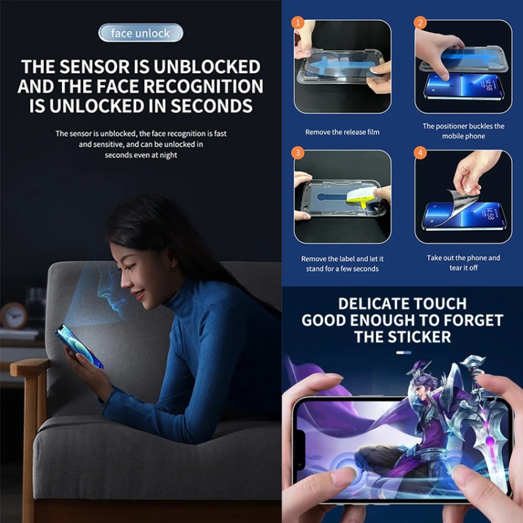 For iPhone 14 Pro Max 25pcs Anti-peeping Fast Attach Dust-proof Anti-static Tempered Glass Film For iPhone 14 Pro Max 25pcs Anti-peeping Fast Attach Dust-proof Anti-static Tempered Glass Film