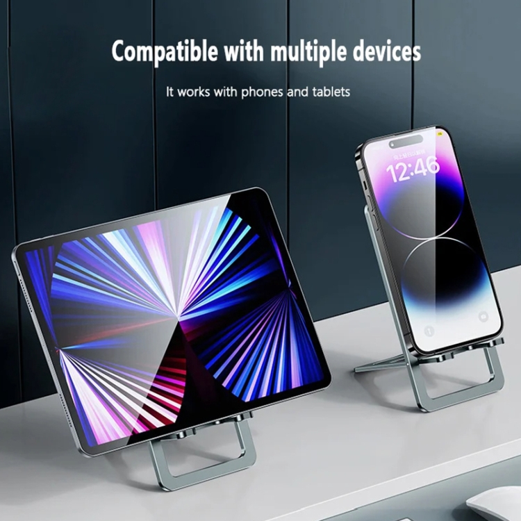 029 Desktop Portable Folding Aluminum Alloy Phone Holder(Purple) 029 Desktop Portable Folding Aluminum Alloy Phone Holder(Purple)