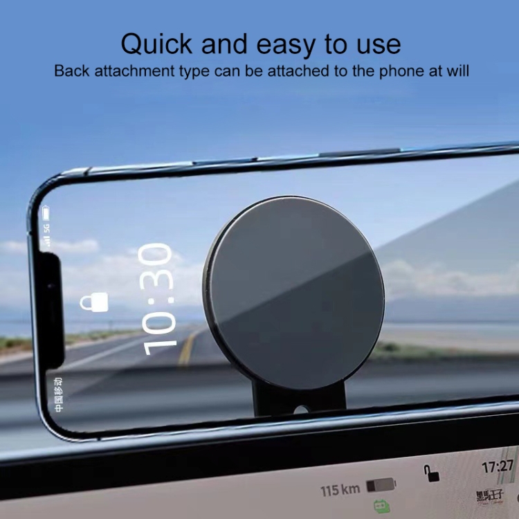 ZF013 For Tesla MagSafe Magnetic Hidden Phone Holder, Flip Version(Grey) ZF013 For Tesla MagSafe Magnetic Hidden Phone Holder, Flip Version(Grey)