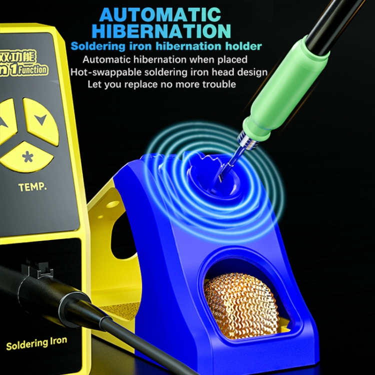 Mechanic 861DS 2-in-1 Dual Function Hot Air Gun Electric Soldering Iron  Rework Station - Martview