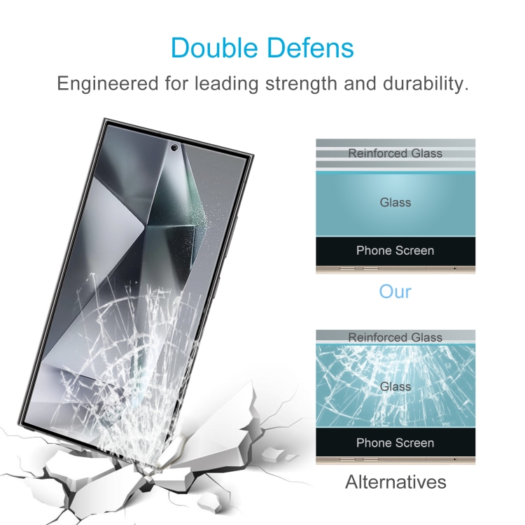 For Samsung Galaxy S25 Ultra 5G 10pcs 0.18mm 9H 2.5D Tempered Glass Film, Support Fingerprint Unlocking For Samsung Galaxy S25 Ultra 5G 10pcs 0.18mm 9H 2.5D Tempered Glass Film, Support Fingerprint Unlocking