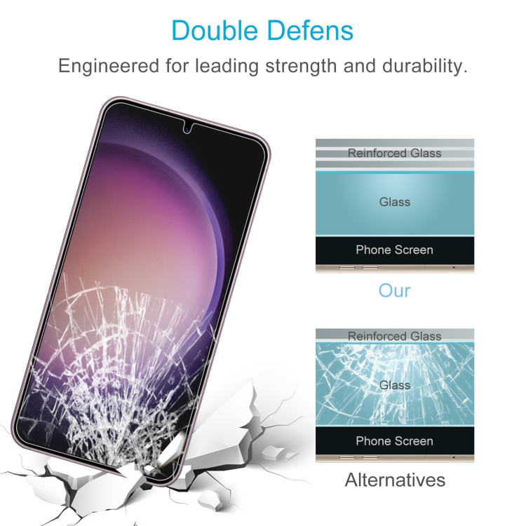 For Samsung Galaxy S24+ 5G 50pcs 0.18mm 9H 2.5D Tempered Glass Film, Support Fingerprint Unlocking For Samsung Galaxy S24+ 5G 50pcs 0.18mm 9H 2.5D Tempered Glass Film, Support Fingerprint Unlocking