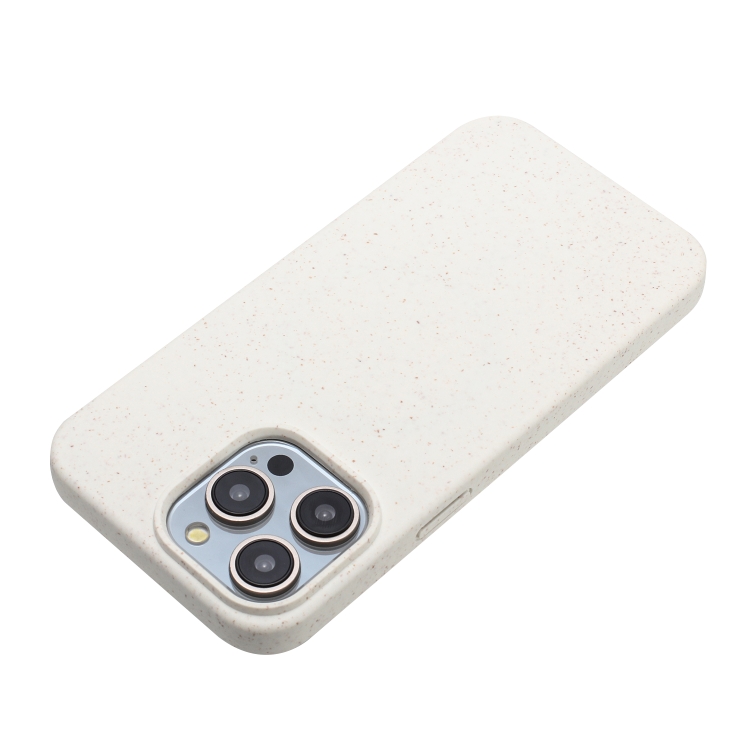 For iPhone 13 Pro Max Wheat Straw Material + TPU Phone Case(White) For iPhone 13 Pro Max Wheat Straw Material + TPU Phone Case(White)