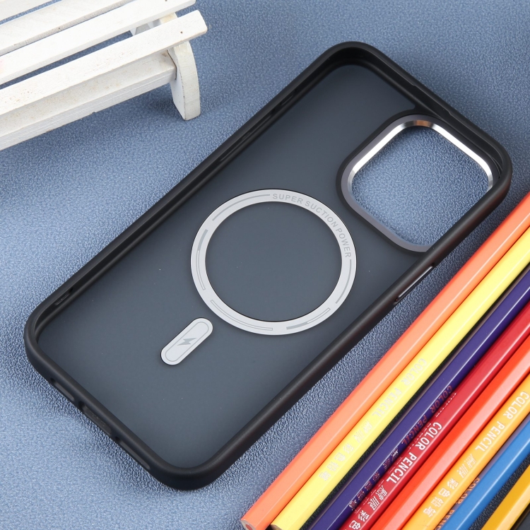 For iPhone 15 Pro DFANS DESIGN Magsafe Magnetic Phone Case(Black) For iPhone 15 Pro DFANS DESIGN Magsafe Magnetic Phone Case(Black)
