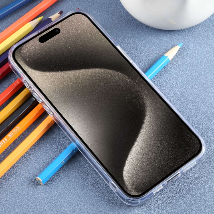 For iPhone 15 Pro DFANS DESIGN Shockproof Phone Case(Transparent) For iPhone 15 Pro DFANS DESIGN Shockproof Phone Case(Transparent)