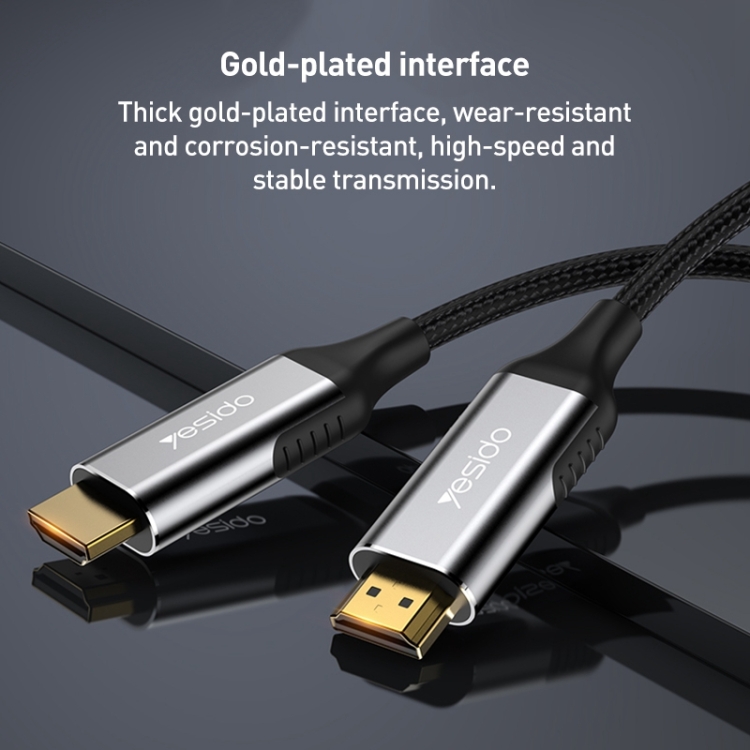 Yesido HM11 1.8m HDMI Male to HDMI Male 8K UHD Extension Cable(Black) - 6