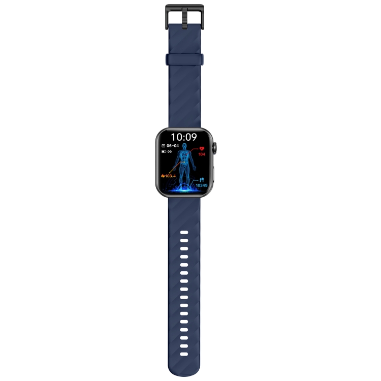 Smart Watch NX13, 1,96 pollici, chiamata BT/frequenza cardiaca/pressione  sanguigna/ossigeno nel sangue (blu)