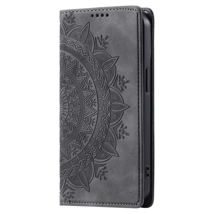 For iPhone 11 Pro Max Totem Embossed Magnetic Leather Phone Case(Grey) For iPhone 11 Pro Max Totem Embossed Magnetic Leather Phone Case(Grey)