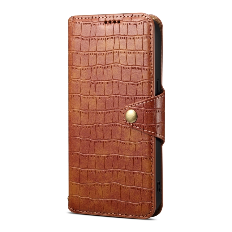 For Samsung Galaxy S23+ Denior Crocodile Texture Oil Edge Leather Phone Case(Brown) For Samsung Galaxy S23+ Denior Crocodile Texture Oil Edge Leather Phone Case(Brown)