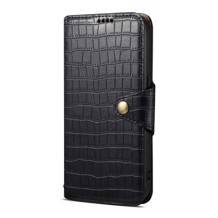 For Samsung Galaxy S24 5G Denior Crocodile Texture Oil Edge Leather Phone Case(Black) For Samsung Galaxy S24 5G Denior Crocodile Texture Oil Edge Leather Phone Case(Black)