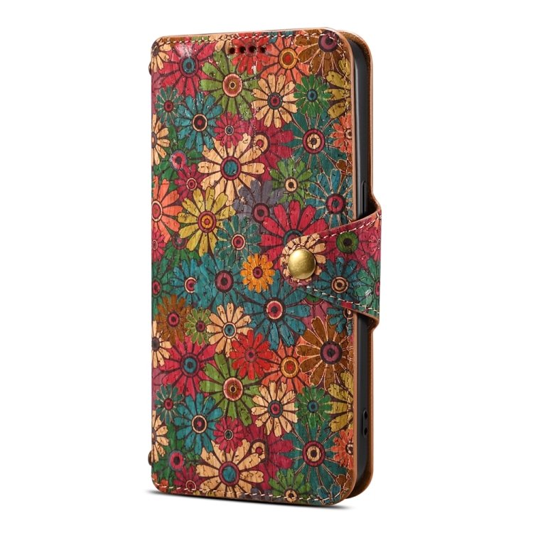 For Samsung Galaxy S23+ Denior Flower Language Series Cork Fabric Oil Edge Leather Phone Case(Spring) For Samsung Galaxy S23+ Denior Flower Language Series Cork Fabric Oil Edge Leather Phone Case(Spring)