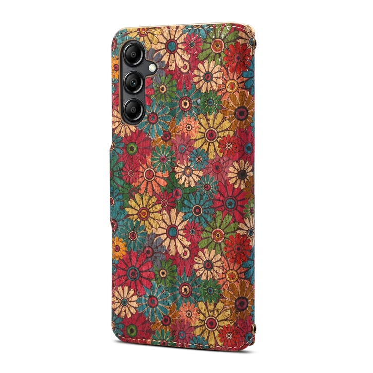 For Samsung Galaxy S23+ Denior Flower Language Series Cork Fabric Oil Edge Leather Phone Case(Spring) For Samsung Galaxy S23+ Denior Flower Language Series Cork Fabric Oil Edge Leather Phone Case(Spring)