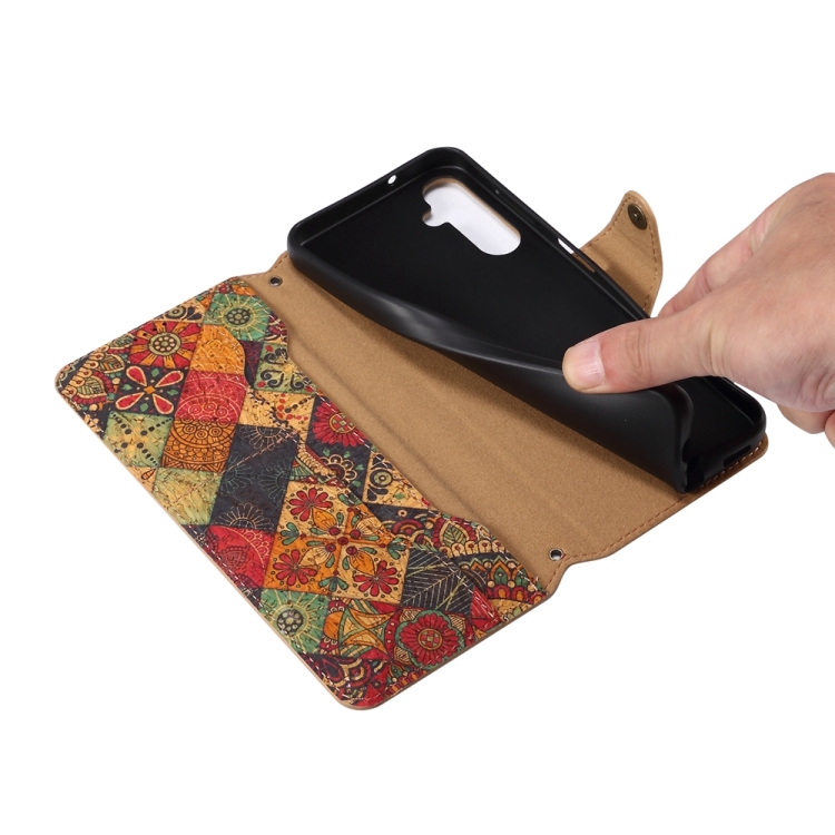 For Samsung Galaxy S23+ Denior Flower Language Series Cork Fabric Oil Edge Leather Phone Case(Spring) For Samsung Galaxy S23+ Denior Flower Language Series Cork Fabric Oil Edge Leather Phone Case(Spring)