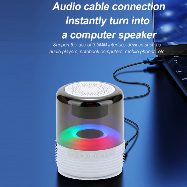 T&G TG369 Portable mini LED Wireless Bluetooth Speaker(Blue) - B5