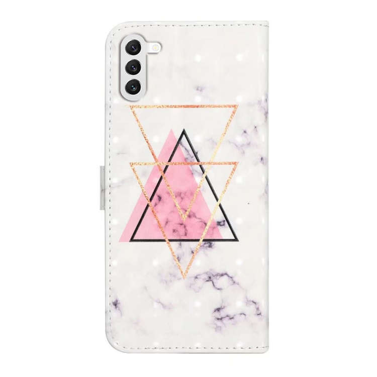 For Samsung Galaxy S24 5G Oil Embossed 3D Drawing Leather Phone Case(Triangular Marble) For Samsung Galaxy S24 5G Oil Embossed 3D Drawing Leather Phone Case(Triangular Marble)