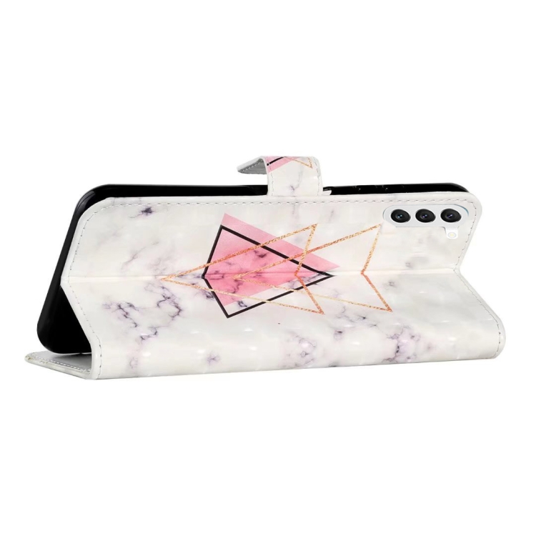 For Samsung Galaxy S24 5G Oil Embossed 3D Drawing Leather Phone Case(Triangular Marble) For Samsung Galaxy S24 5G Oil Embossed 3D Drawing Leather Phone Case(Triangular Marble)