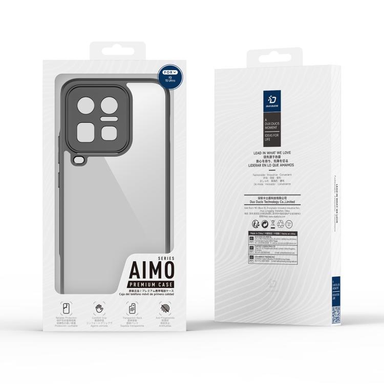 For vivo iQOO 15 Ultra 5G DUX DUCIS Aimo Series TPU + PC Frosted Feel Phone Case(Black)