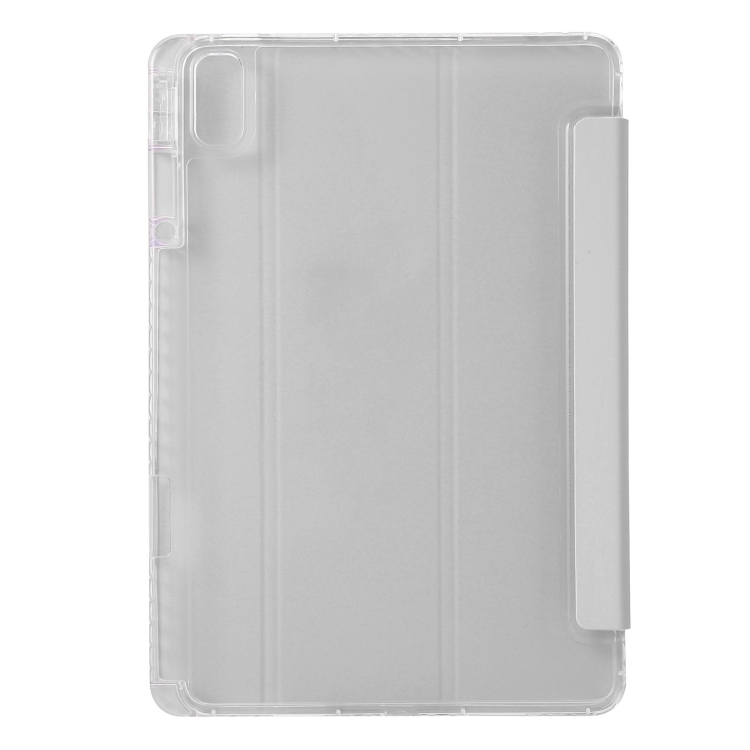 Per Huawei MatePad 11.5 / Air 11.5 Custodia tablet in pelle tripla acrilica  trasparente (bianca)