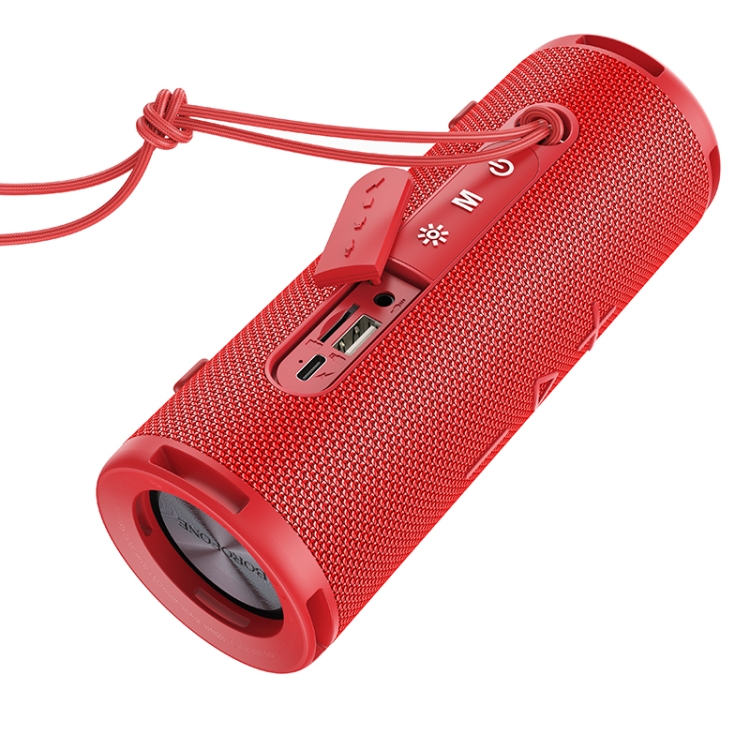 BOROFONE BR31 Gamble Sports TWS Bluetooth 5.3 Speaker Support TF Card / FM(Red) BOROFONE BR31 Gamble Sports TWS Bluetooth 5.3 Speaker Support TF Card / FM(Red)
