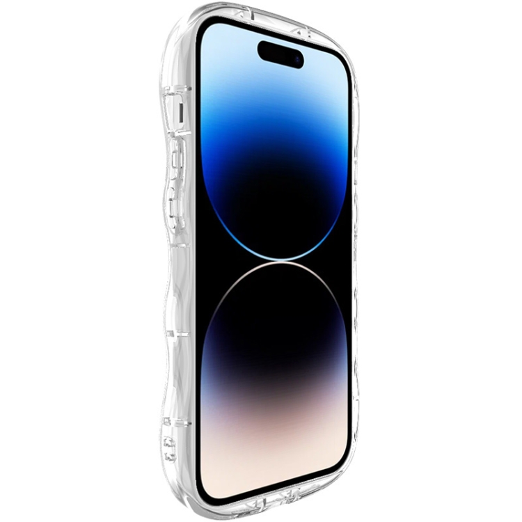 For iPhone 15 Pro IMAK Wave Bubble Soft Shockproof Phone Case(Transparent) For iPhone 15 Pro IMAK Wave Bubble Soft Shockproof Phone Case(Transparent)