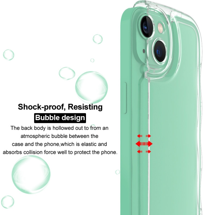 For iPhone 15 Pro IMAK Wave Bubble Soft Shockproof Phone Case(Transparent) For iPhone 15 Pro IMAK Wave Bubble Soft Shockproof Phone Case(Transparent)