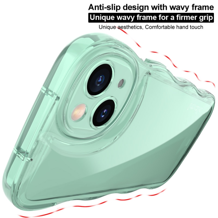 For iPhone 15 Pro IMAK Wave Bubble Soft Shockproof Phone Case(Transparent) For iPhone 15 Pro IMAK Wave Bubble Soft Shockproof Phone Case(Transparent)