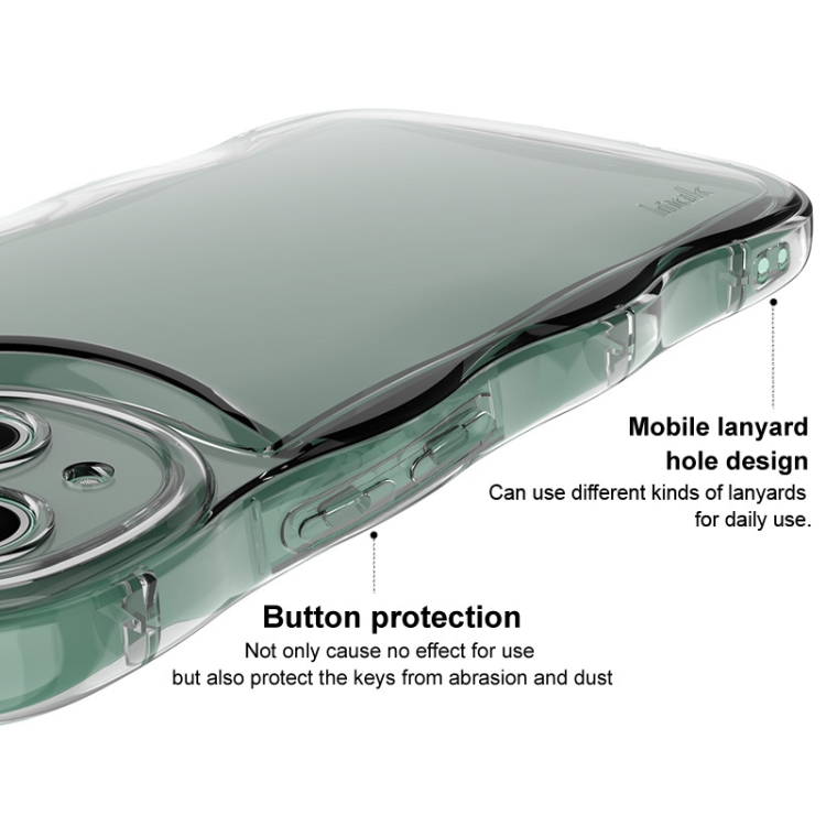 For iPhone 15 Pro IMAK Wave Bubble Soft Shockproof Phone Case(Transparent) For iPhone 15 Pro IMAK Wave Bubble Soft Shockproof Phone Case(Transparent)