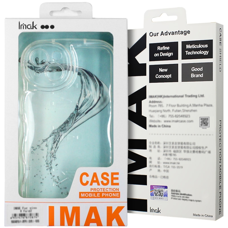 For iPhone 15 Pro IMAK Wave Bubble Soft Shockproof Phone Case(Transparent) For iPhone 15 Pro IMAK Wave Bubble Soft Shockproof Phone Case(Transparent)