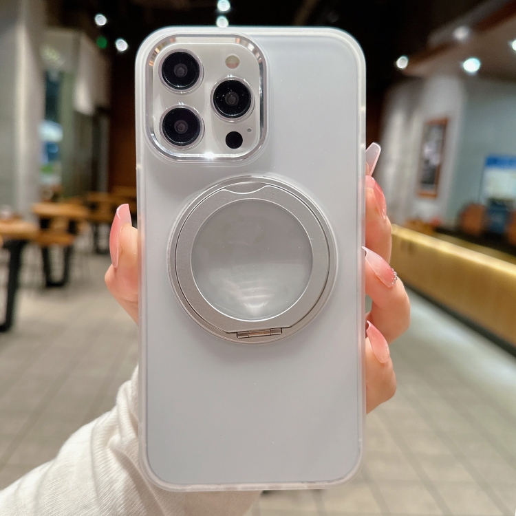 For iPhone 11 360 Rotate Ring Holder MagSafe PC Phone Case(White) For iPhone 11 360 Rotate Ring Holder MagSafe PC Phone Case(White)
