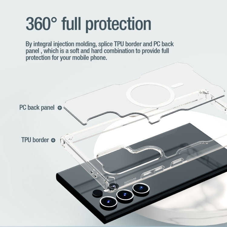 For Samsung Galaxy S24 Ultra 5G NILLKIN Ultra Clear Magsafe PC + TPU Phone Case(Transparent) For Samsung Galaxy S24 Ultra 5G NILLKIN Ultra Clear Magsafe PC + TPU Phone Case(Transparent)