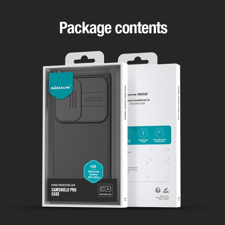 For Samsung Galaxy S24 Ultra 5G NILLKIN Black Mirror Pro Series Camshield PC Phone Case(Black) For Samsung Galaxy S24 Ultra 5G NILLKIN Black Mirror Pro Series Camshield PC Phone Case(Black)