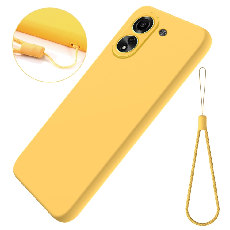 For Xiaomi Poco X6 Pro 5G/Redmi K70E Solid Color Liquid Silicone Dropproof  Full Coverage Phone Case(Yellow)