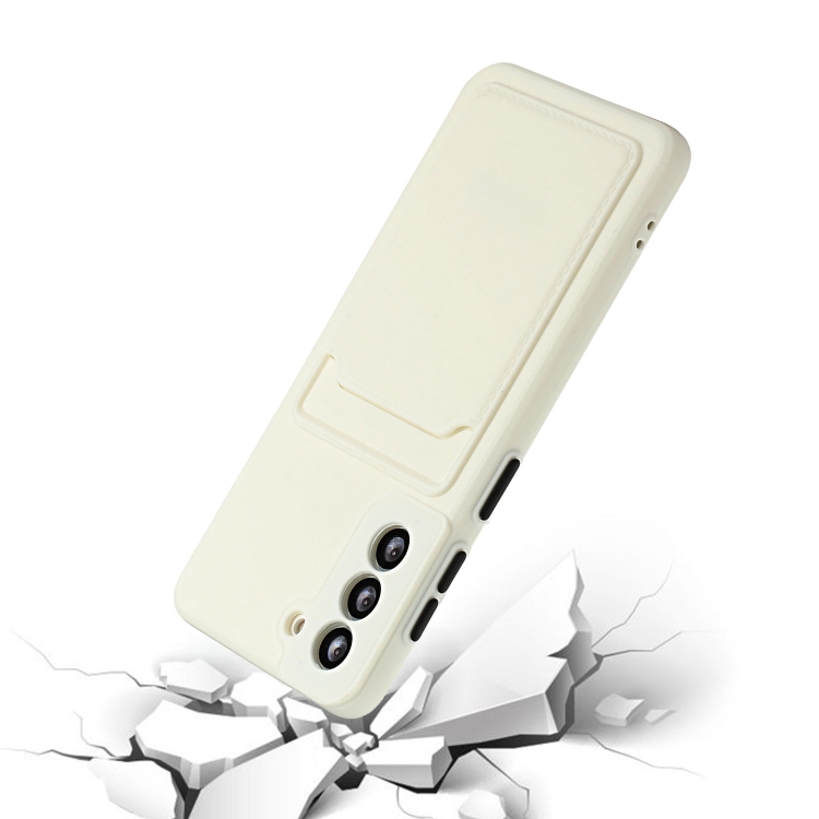 For Samsung Galaxy S23 FE 5G Card Slot Design Shockproof TPU Phone Case(White) For Samsung Galaxy S23 FE 5G Card Slot Design Shockproof TPU Phone Case(White)