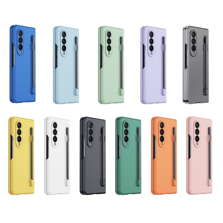 For Samsung Galaxy Z Fold4 5G Integrated Skin Feel PC Phone Case with Pen / Pen Box(White)