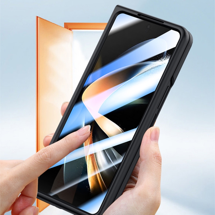 For Samsung Galaxy Z Fold4 5G Integrated Skin Feel PC Phone Case with Pen / Pen Box(White)